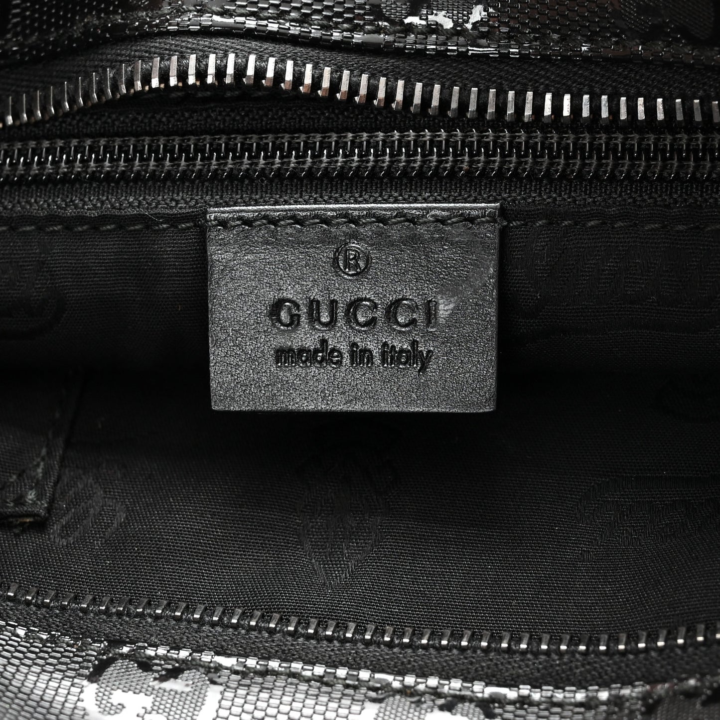 Imprime Monogram Small Flat Messenger Bag Black