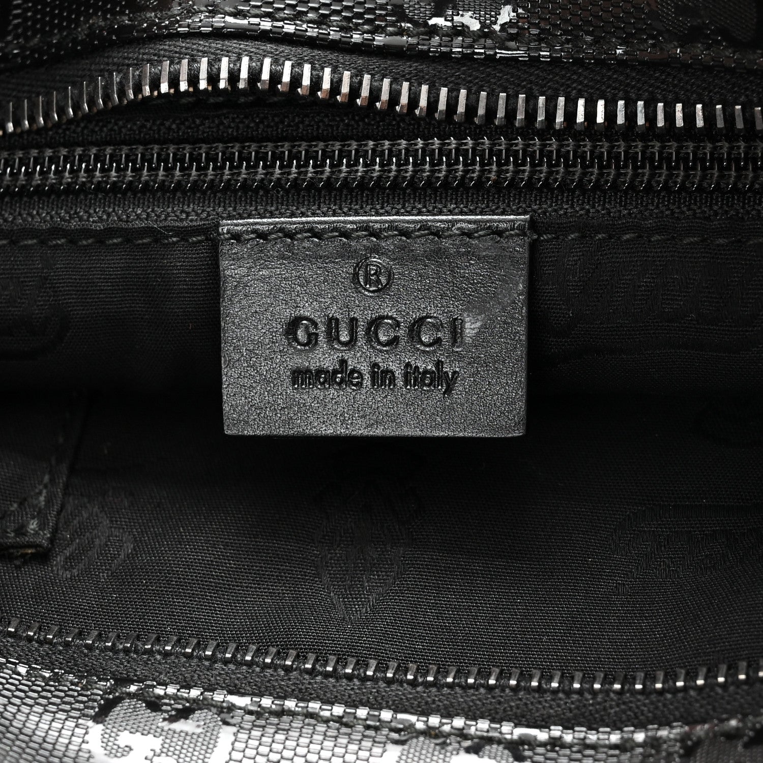 Gucci Imprime Monogram Small Flat Messenger Bag Black 6 of 11
