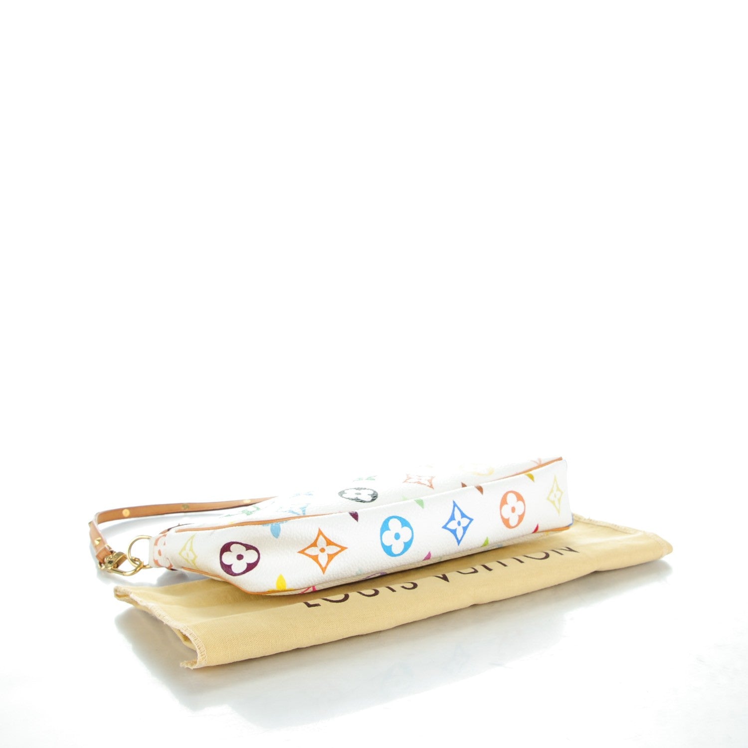 Louis Vuitton Monogram Multicolor Pochette Accessories White 4 of 8
