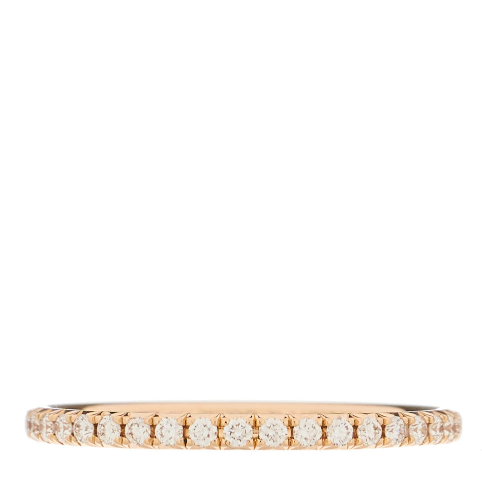 18K Rose Gold Diamond .34ctw Soleste Full Eternity Band Ring 47 4.25