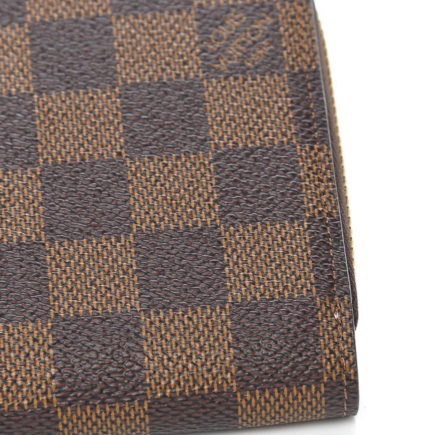 Damier Ebene Zippy Wallet Rose Ballerine