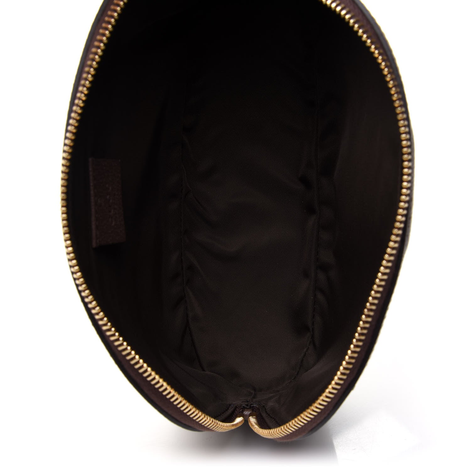 Gucci GG Supreme Monogram Textured Calfskin Web Large Ophidia Cosmetic Case Beige Ebony New Acero 5 of 10