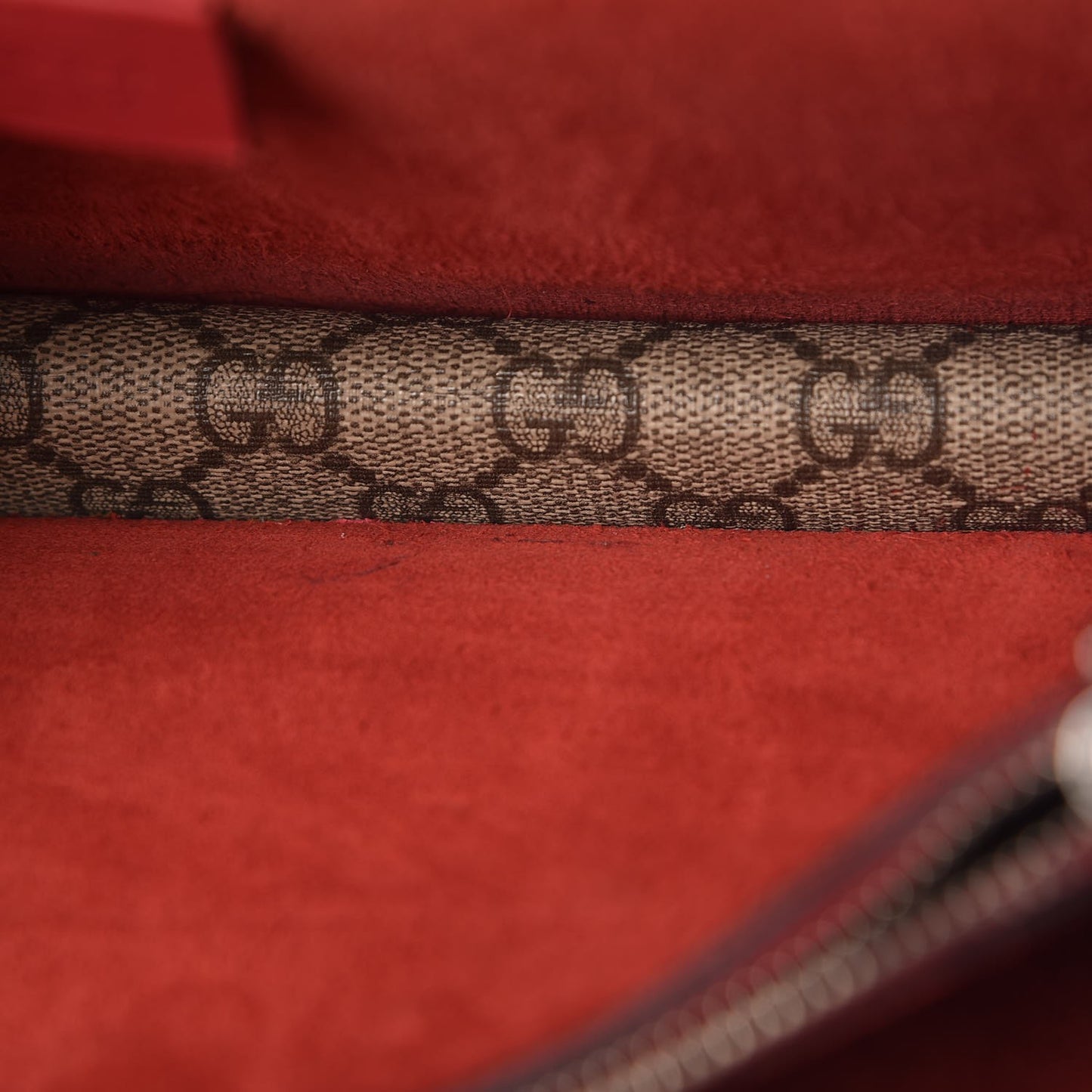 GG Supreme Monogram Small Dionysus Shoulder Bag Red
