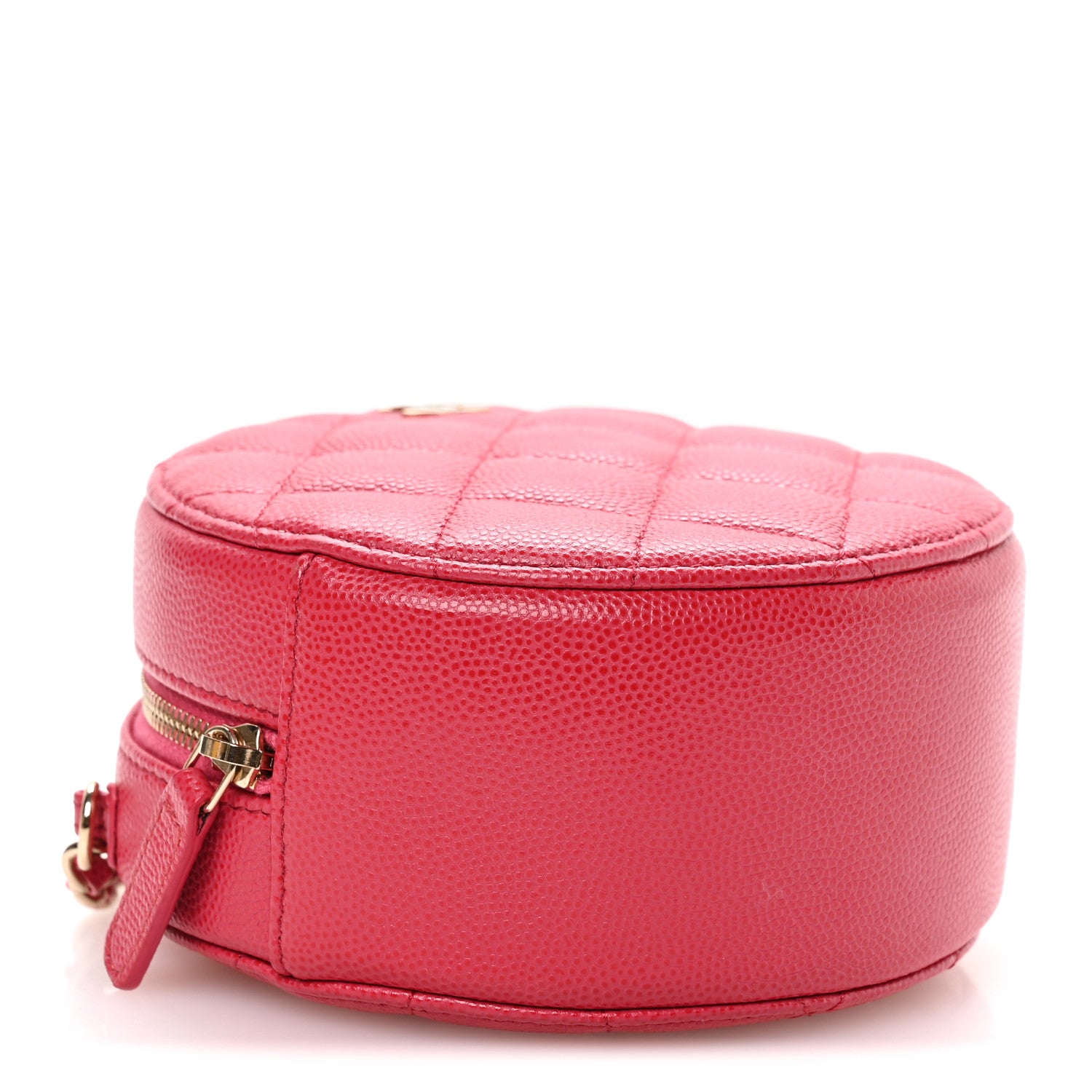 Chanel Caviar Quilted Round Clutch With Chain Pink 9 of 11