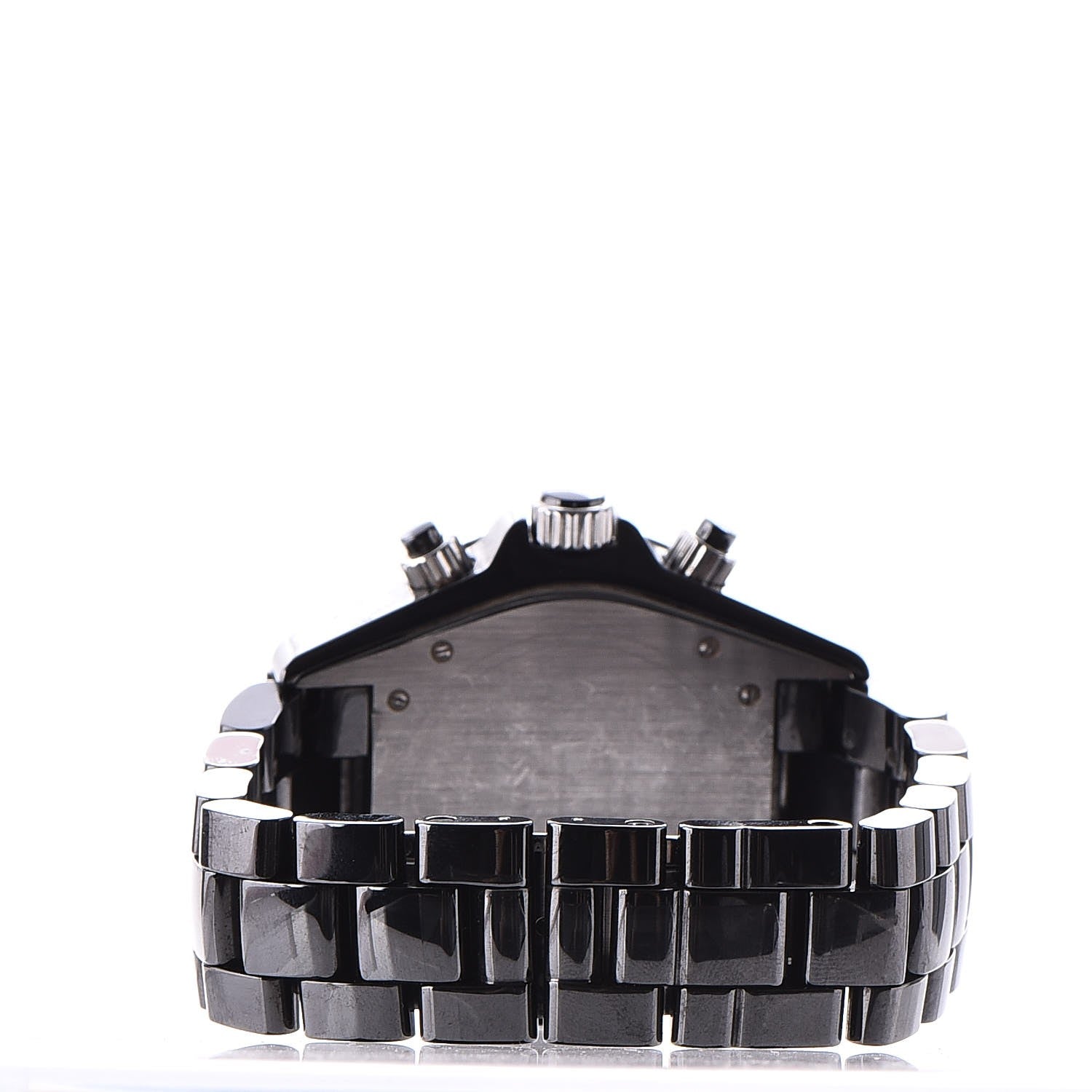 Chanel Stainless Steel Ceramic 41mm J12 Chronograph Automatic Watch Black 4 of 8