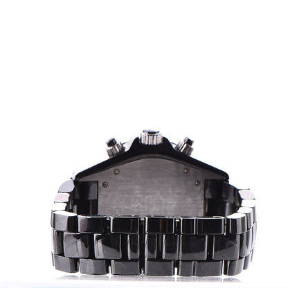Chanel Stainless Steel Ceramic 41mm J12 Chronograph Automatic Watch Black 4 of 8