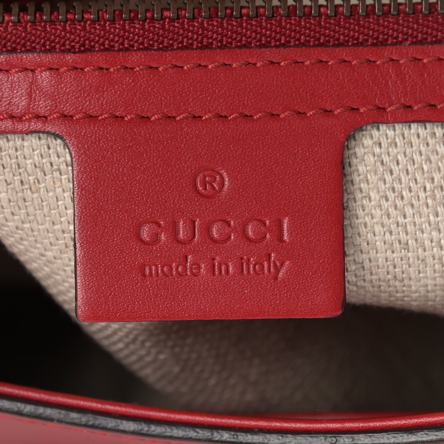 Gucci Ruinart Calfskin Medium Lady Web Shoulder Bag Hibiscus Red 5 of 10