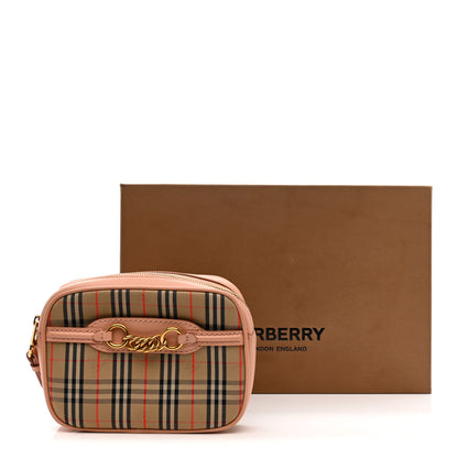 Burberry Smooth Calfskin 1983 Knight Check Link Bum Bag Pale Orchid 11 of 11