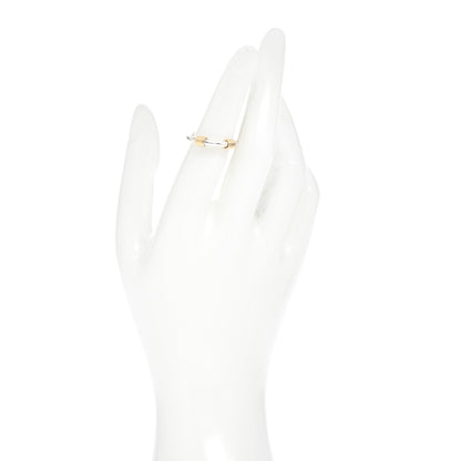 Tiffany Sterling Silver 18K Yellow Gold Coil Band Ring 53 6.25 2 of 5