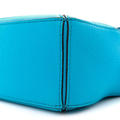 Loewe Calfskin Mini Puzzle Bag Cyan Cyan 9 of 10