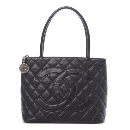 Chanel Caviar Quilted Medallion Tote Black 1 of 18