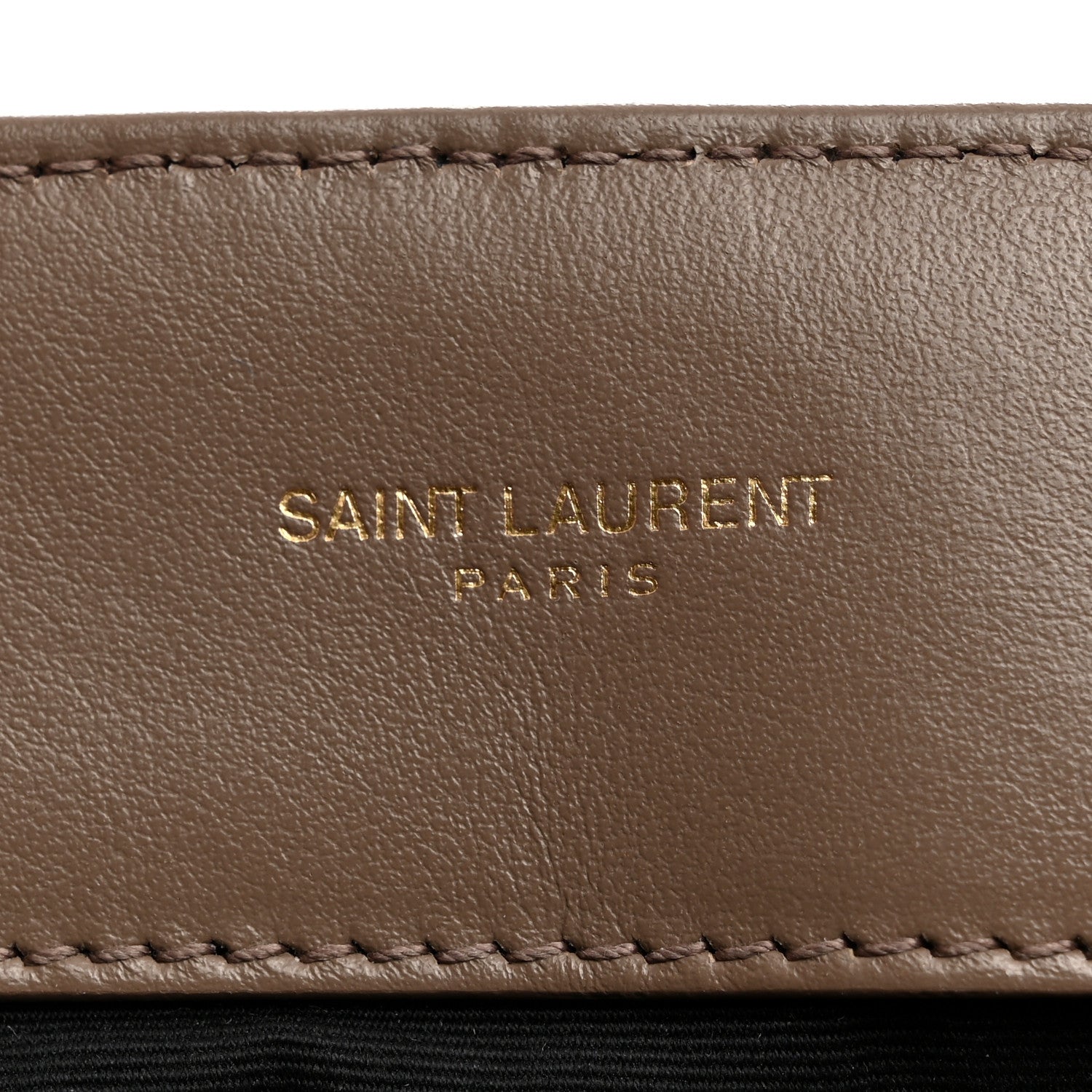 Saint Laurent Calfskin Y Quilted Monogram Medium Loulou Chain Satchel Dark Beige 6 of 11