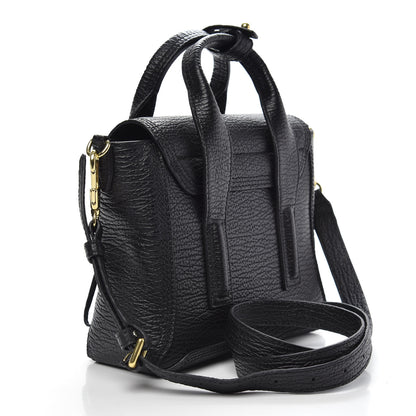 3.1 Phillip Lim 3.1 Textured Calfskin Mini Pashli Satchel Black 3 of 10