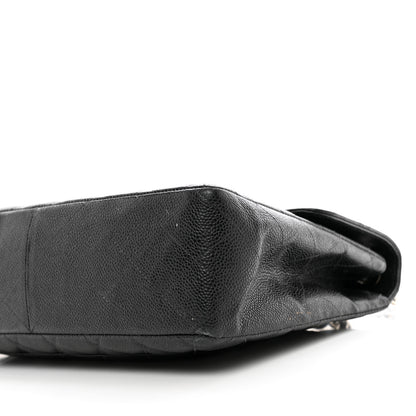 Chanel Caviar Jumbo Single Flap Black 10 of 15