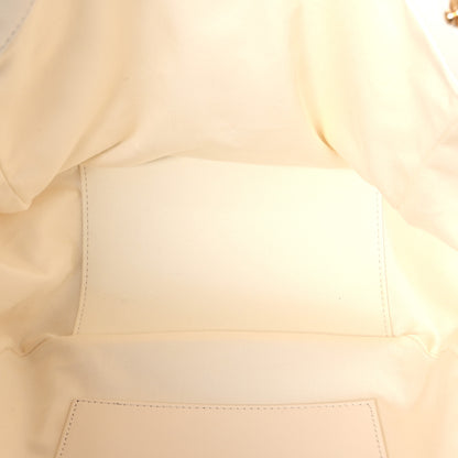 Chanel Shiny Calfskin Quilted Small Shopping Tote White 5 of 11