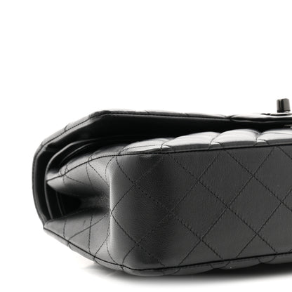Chanel Lambskin Quilted Medium Double Flap So Black 9 of 10