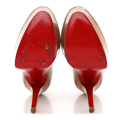 Christian Louboutin Patent Bianca 120 Pumps 35 Nude 5 of 11