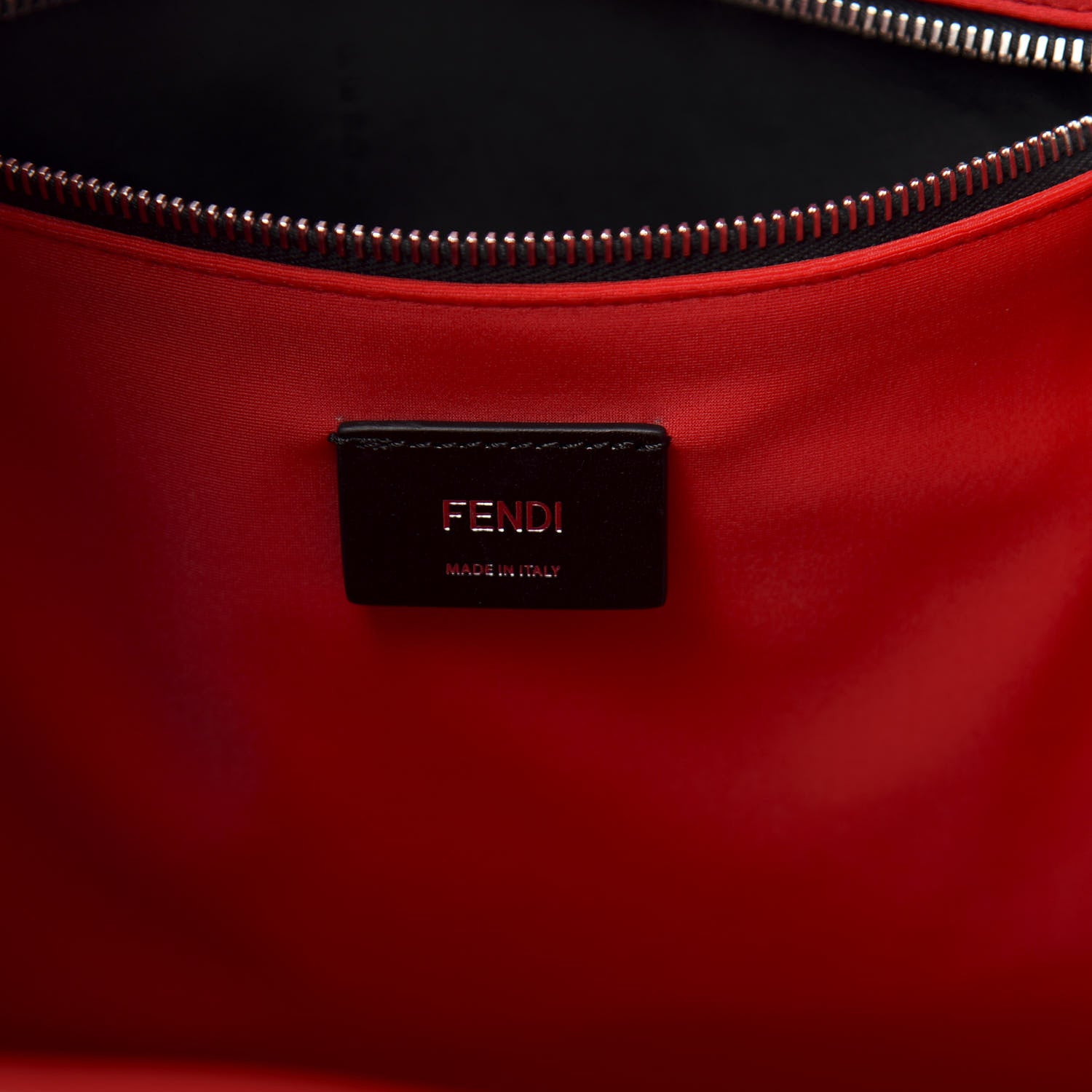 Fendi Glazed Fabric Vitello Century FF 1974 Stamp Patch Shopping Tote Black 6 of 11