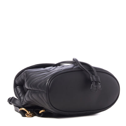 Gucci Calfskin Matelasse GG Marmont Flap Backpack Black 3 of 8