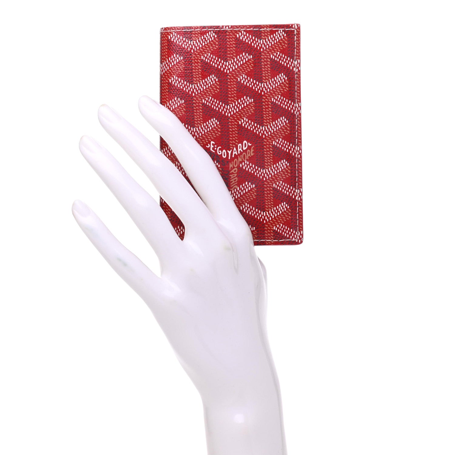 Goyard Goyardine Saint Pierre Card Holder Red 2 of 7