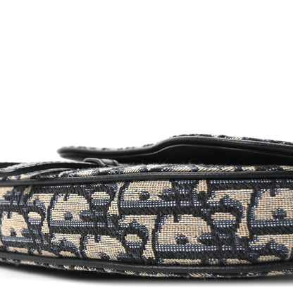 Christian Dior Oblique Mini Saddle Belt Bag Blue 10 of 10