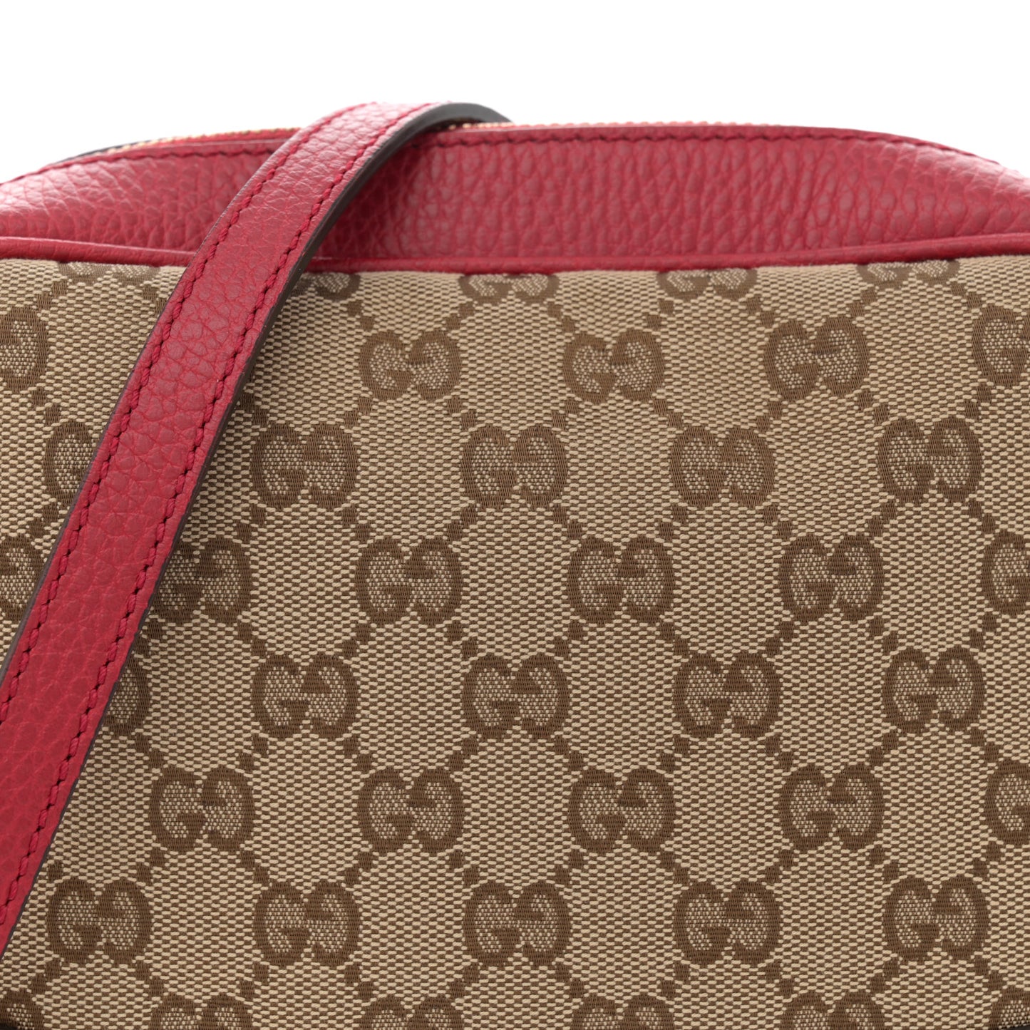 Monogram Mini Bree Messenger Bag Red