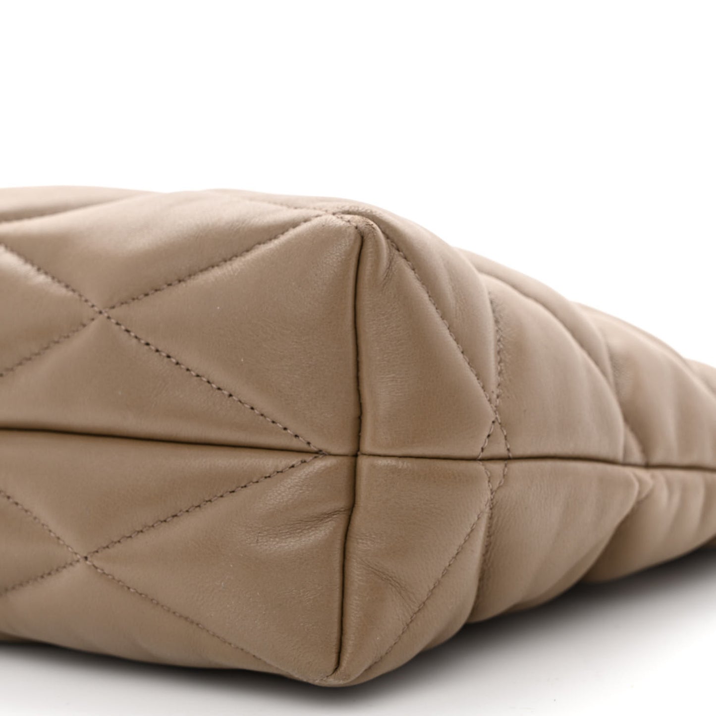 Lambskin Monogram Medium Sade Puffer Taupe