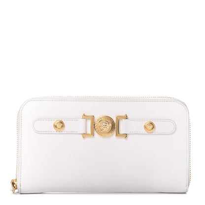 Versace Calfskin Tribute Zip Around Wallet White 1 of 6