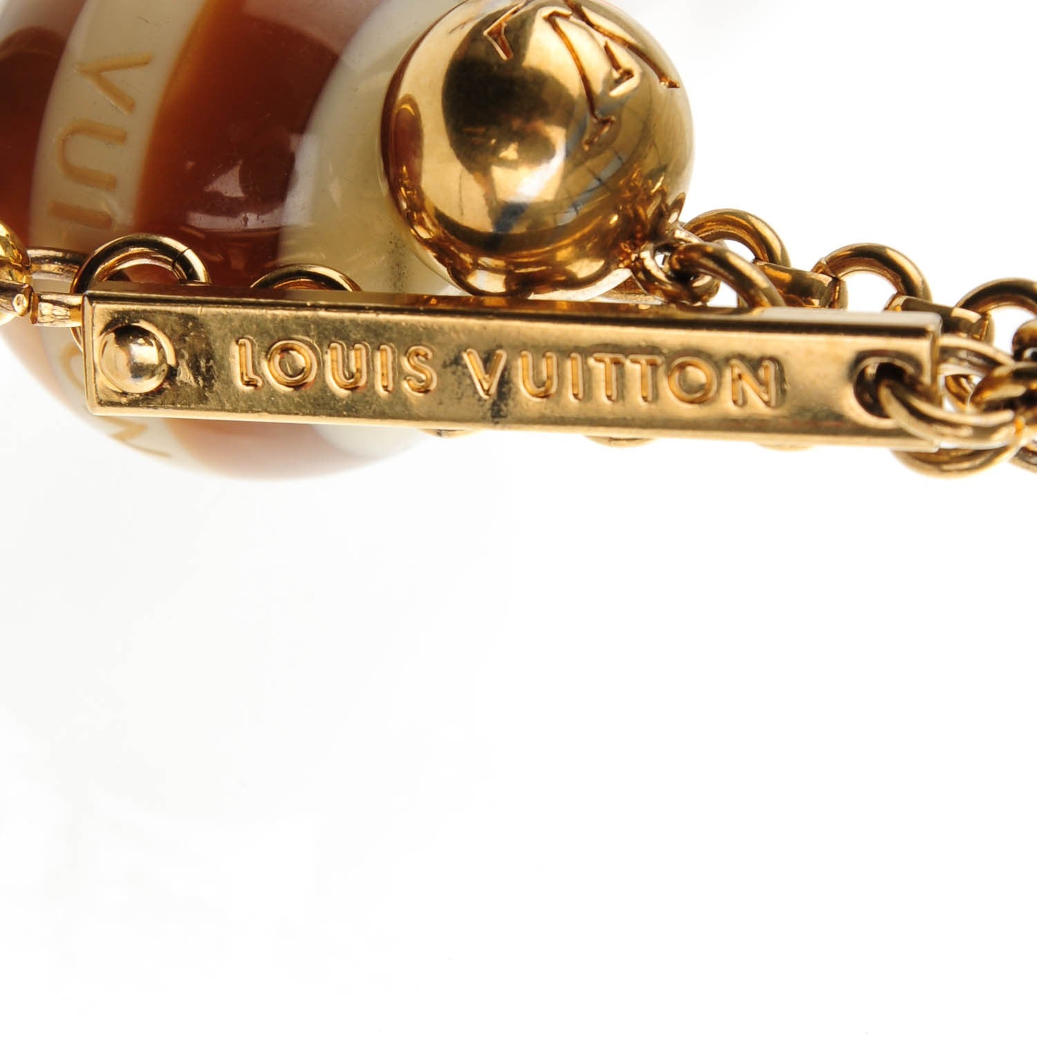 Louis Vuitton Mini Lin Croisette Bag Charm Beige 4 of 4