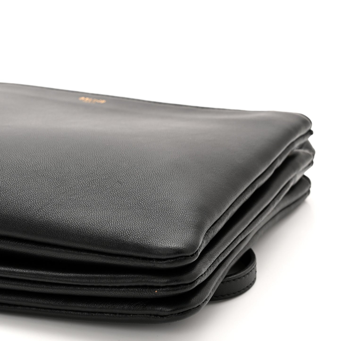 Lambskin Small Trio Crossbody Bag Black