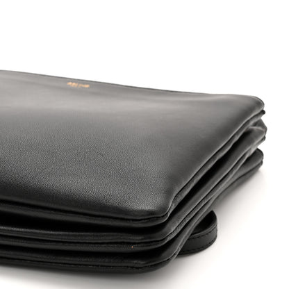 Celine Lambskin Small Trio Crossbody Bag Black 10 of 10