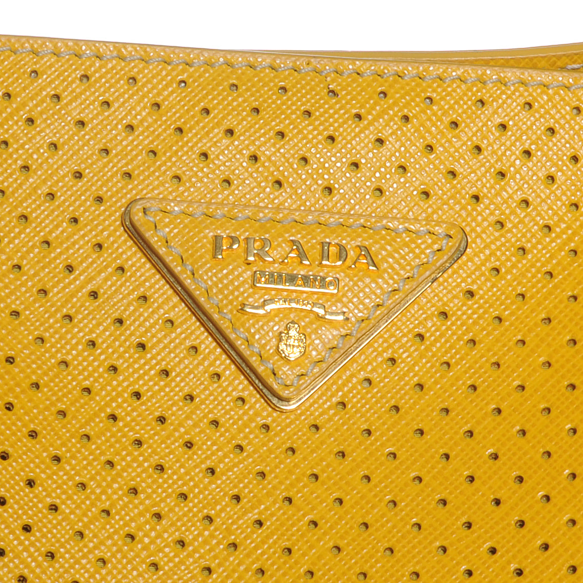 Saffiano Perforated Tote Mimosa