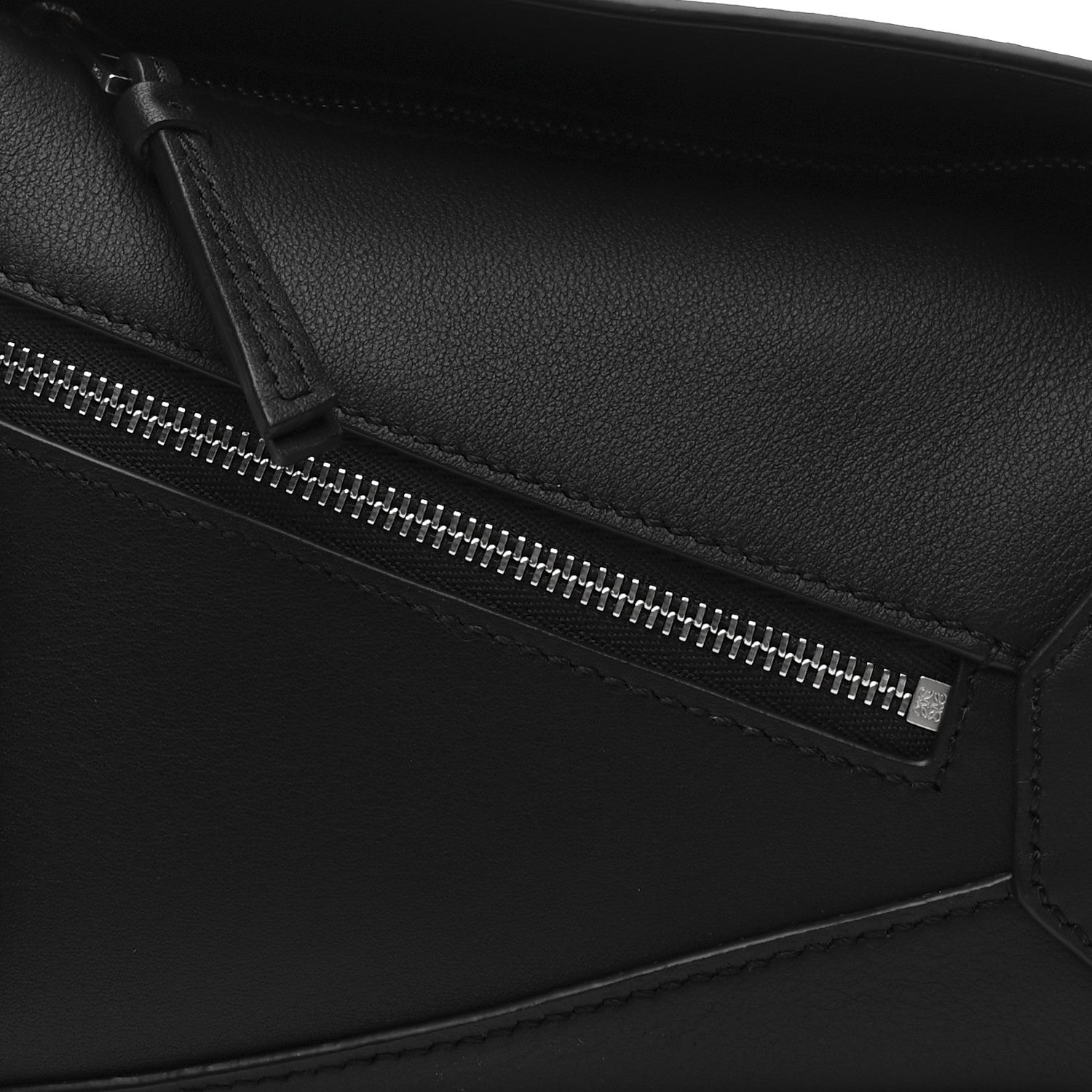 Loewe Calfskin Mini Puzzle Bumbag Black 8 of 10