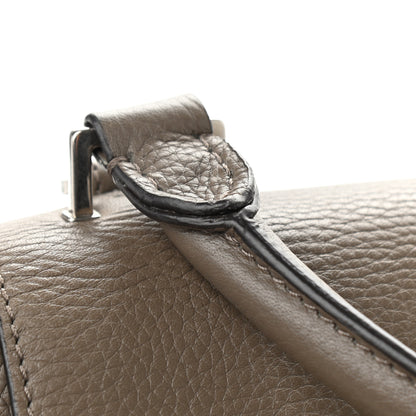 Celine Drummed Calfskin Suede Medium Trapeze Souris 9 of 9