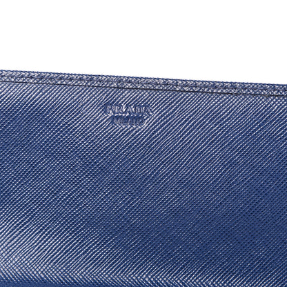 Prada Saffiano Metal Oro Chain Wallet Bleuette 5 of 10