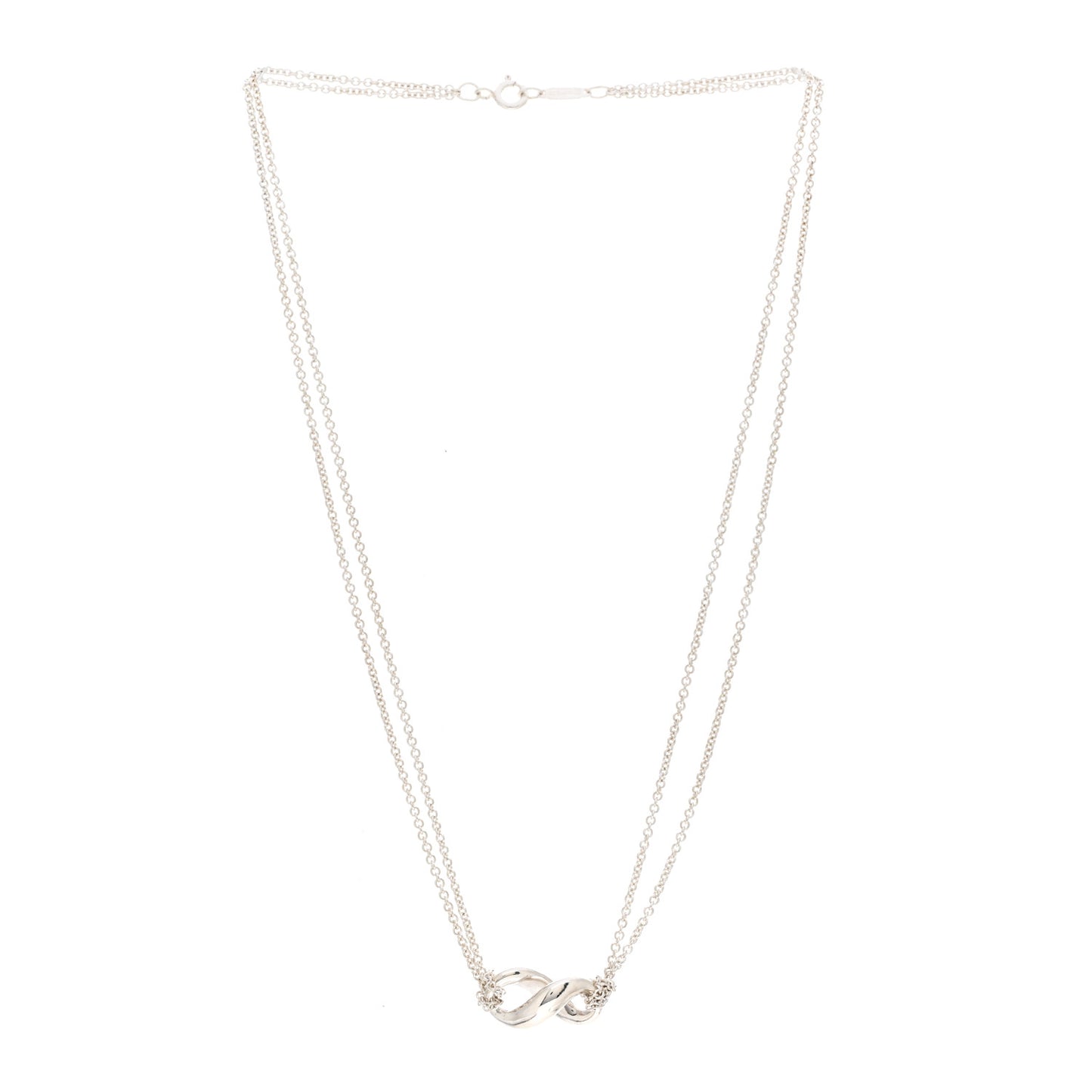 Sterling Silver Figure 8 Pendant Necklace