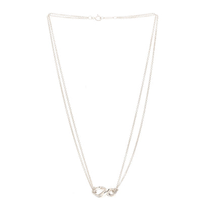 Tiffany Sterling Silver Figure 8 Pendant Necklace 3 of 5