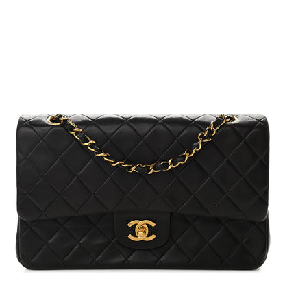 Chanel Lambskin Quilted Medium Double Flap Black 1 of 10