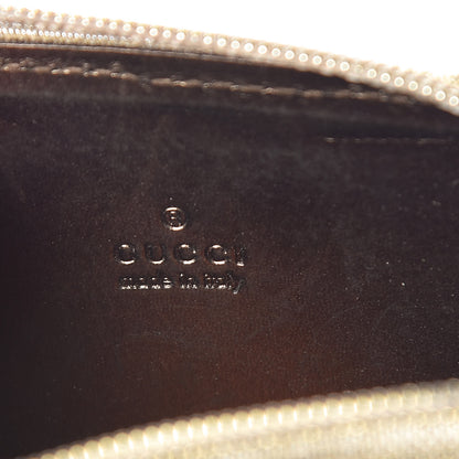 Gucci Monogram Zip Around Coin Purse Gold 6 of 9