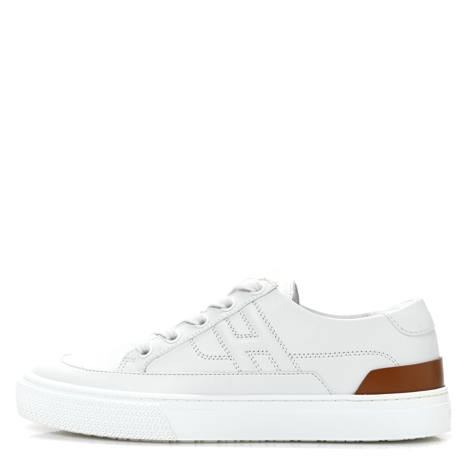 Hermes Calfskin Deep Sneakers 36 White Naturel 1 of 7