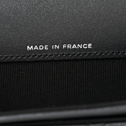 Chanel Pearly Lambskin Quilted Flap Card Holder Wallet So Black 5 of 8