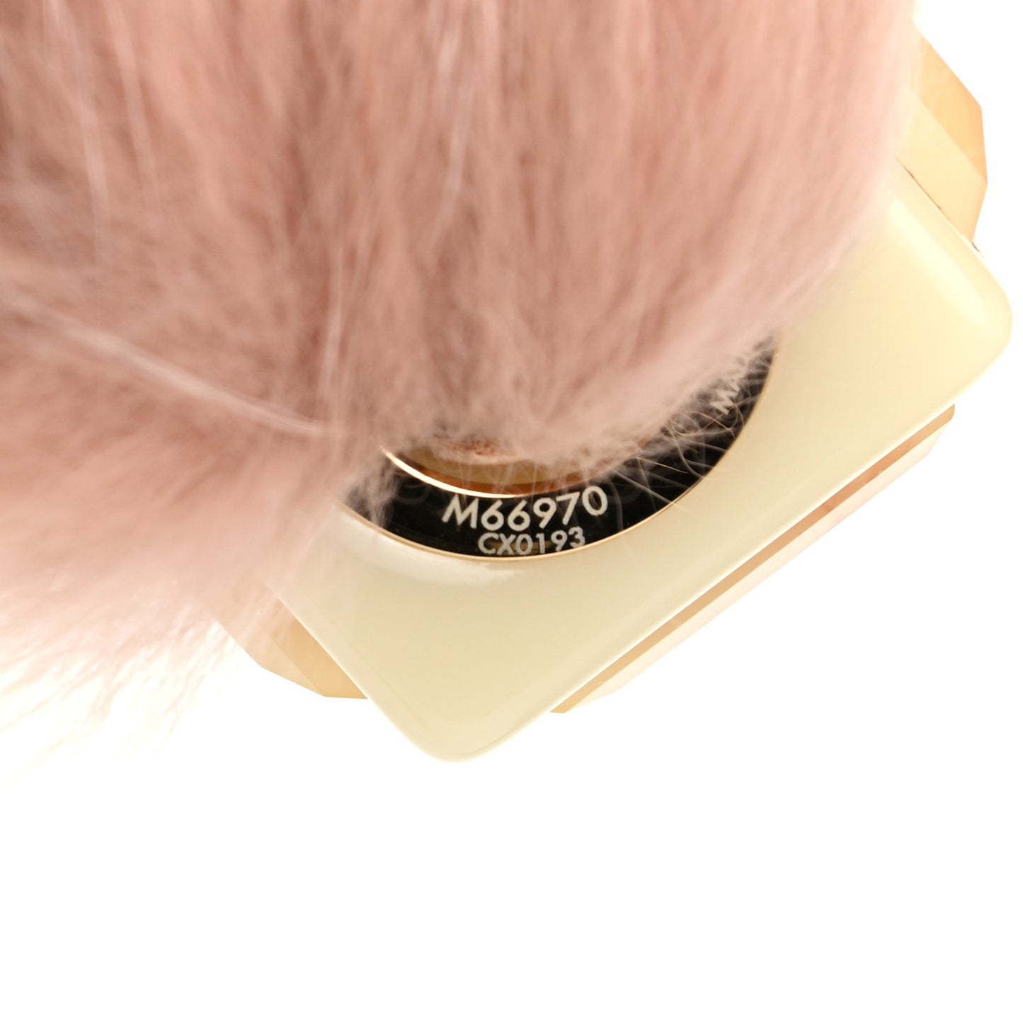 Fox Fur Foxy Key Holder Bag Charm Blush