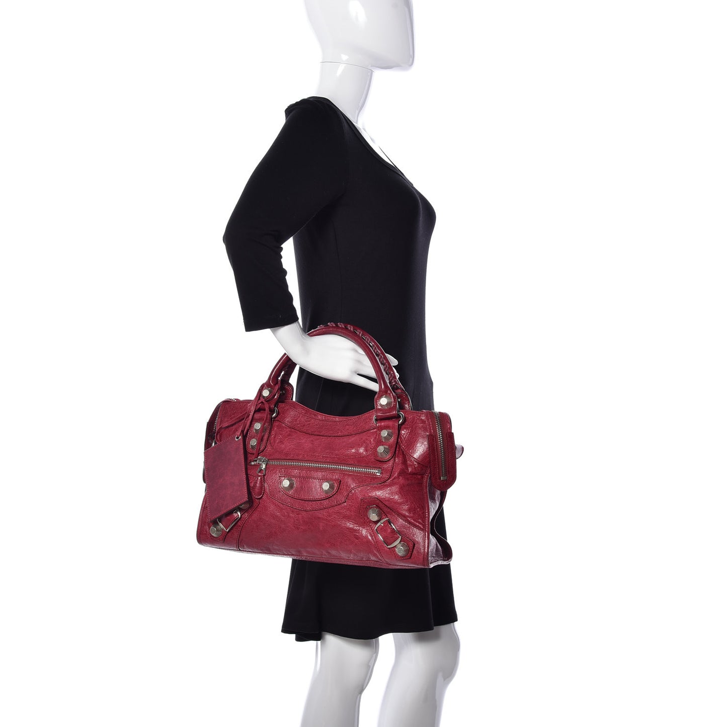 Agneau Giant 21 Silver Hardware City Pourpre