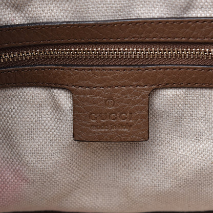 Gucci Pebbled Calfskin Medium Soho Chain Shoulder Bag Maple Brown 6 of 16