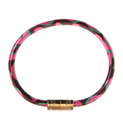 Louis Vuitton Leopard Keep It Bracelet 17 Rouge Fauviste 1 of 4