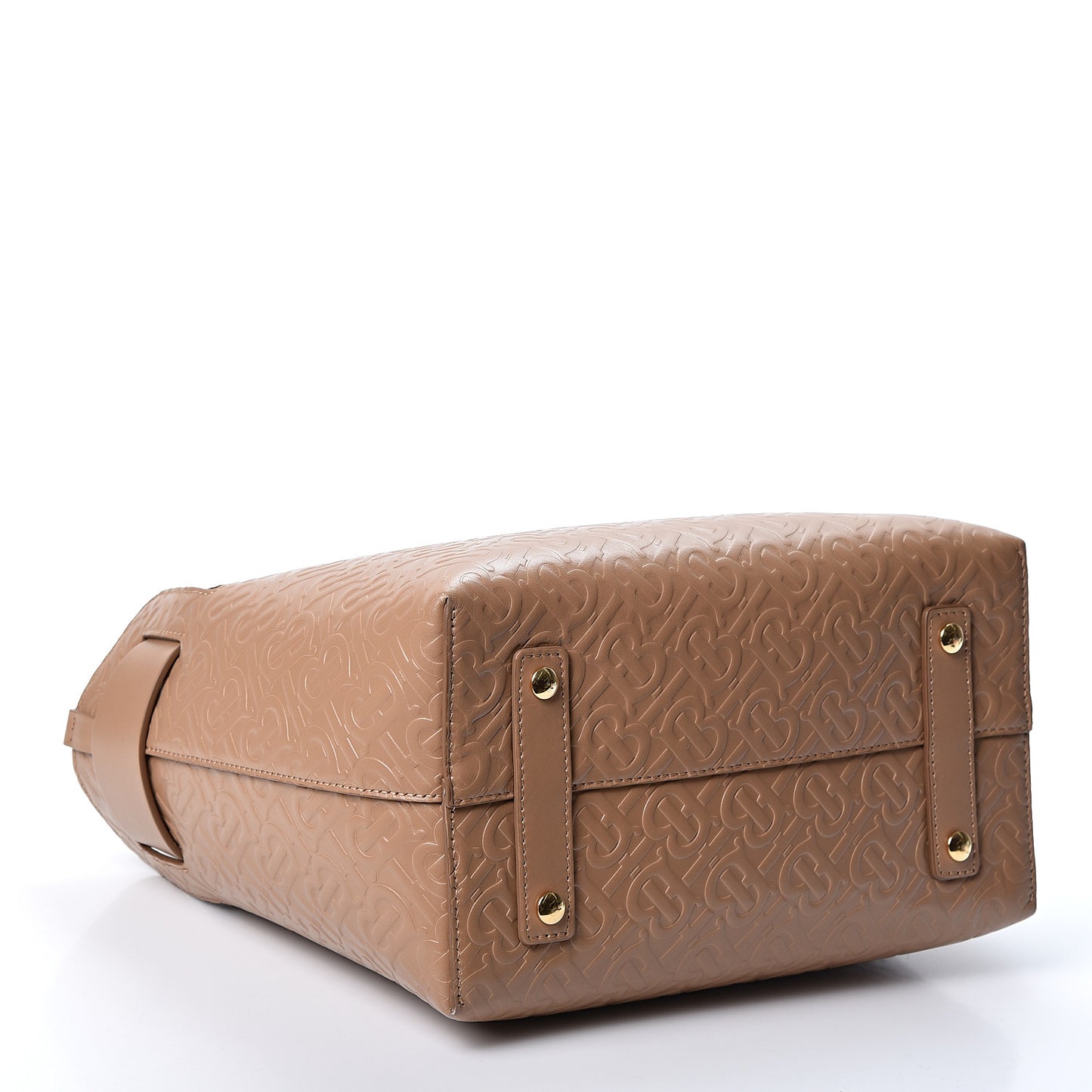 Calfskin Embossed Monogram Small Belt Bag Light Camel