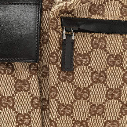 Gucci GG Monogram Double Pocket Belt Bag Dark Brown 8 of 12