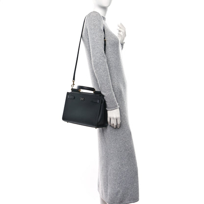 Dolce & Gabbana Calfskin Miss Sicily Satchel Black 3 of 16