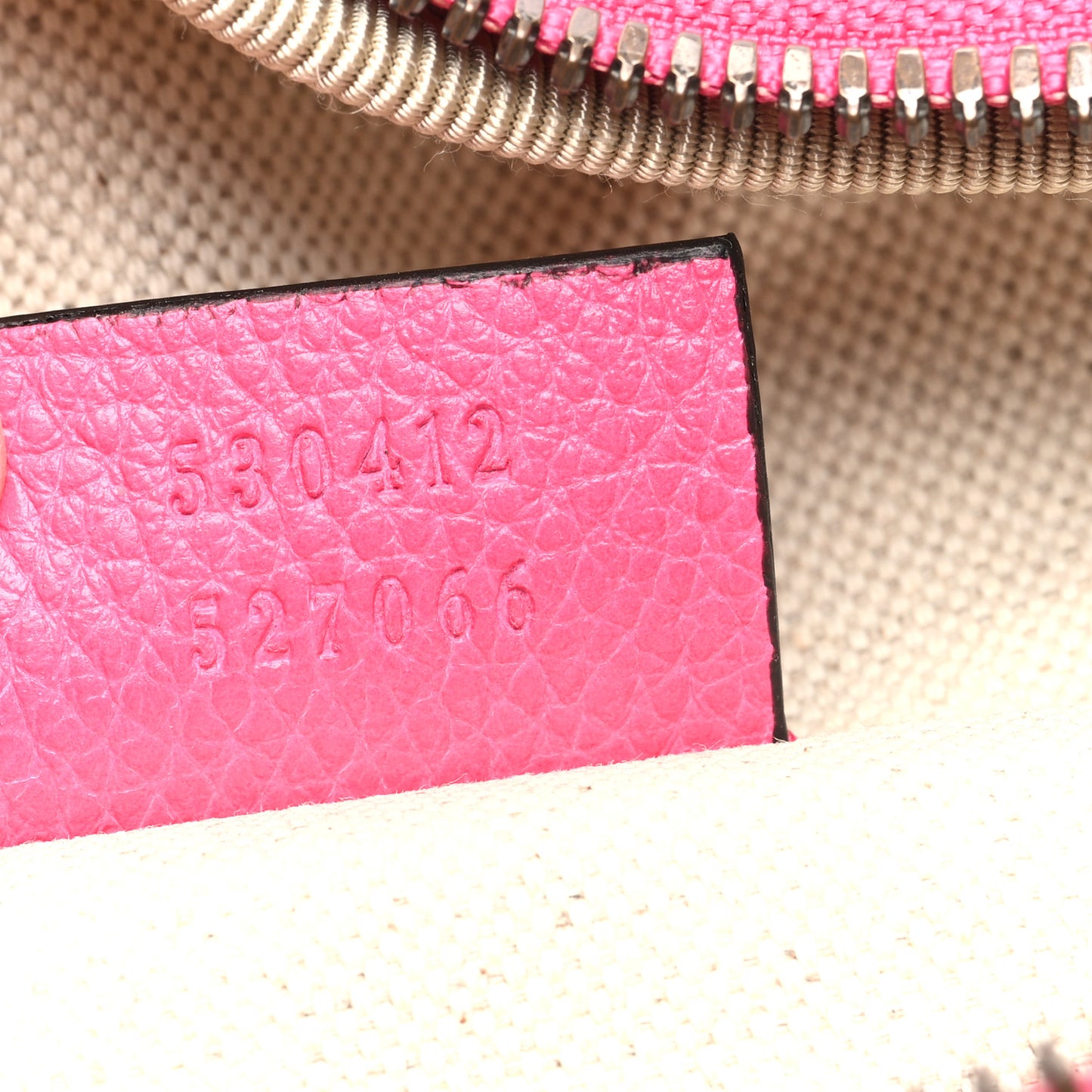 Grained Calfskin Logo Belt Bag Pink