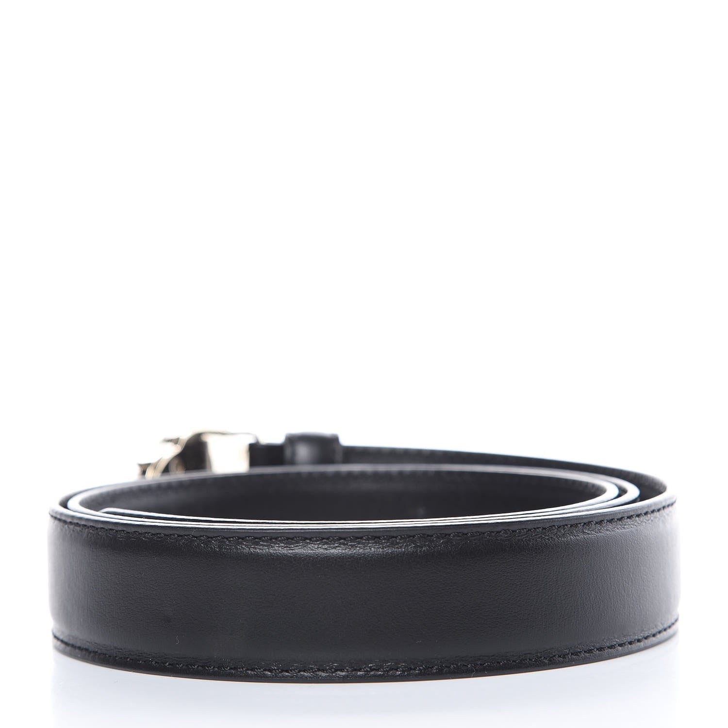 Versace Calfskin Palazzo Medusa Belt 95 38 Black 3 of 9